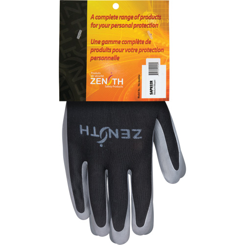 Premium Comfort Coated Gloves, 8/Medium, Nitrile Coating, 13 Gauge, Polyester Shell Action Paper
