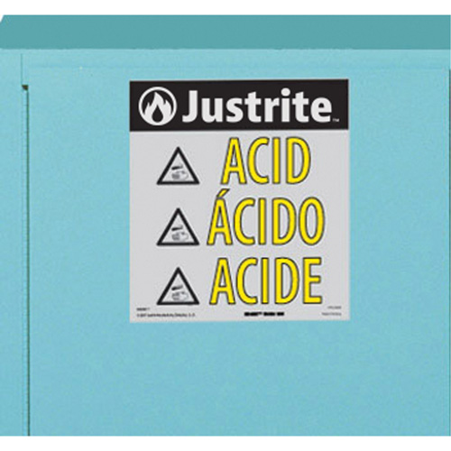 ChemCor&reg; Lined Acid/Corrosive Storage Cabinets, 22 gal., 35" x 35" x 22" Action Paper