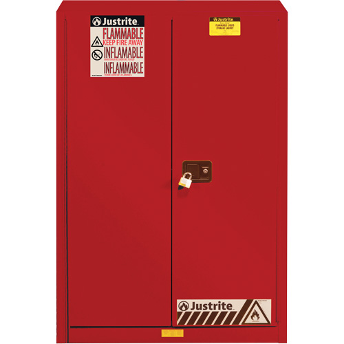 Armoire de s&eacute;curit&eacute; pour la peinture et les encres combustibles EX Sure-Grip, 60 gal., 5 tablettes Action Paper