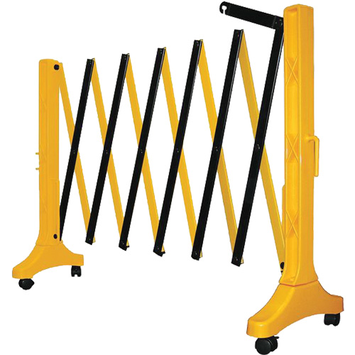 Barri&egrave;re Xpandit, 36" h x 11,5' lo, Noir/Jaune Action Paper