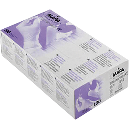Trilites&reg; Triple Polymer Gloves, Large, Latex/Neoprene/Nitrile, 6-mil, Powder-Free, Purple Action Paper