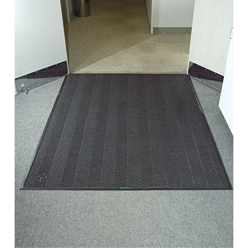 Tapis Waterhog Eco Elite, Essuie-pieds/grattoir, 3' x 5' x 3/8", Cendre grise Action Paper