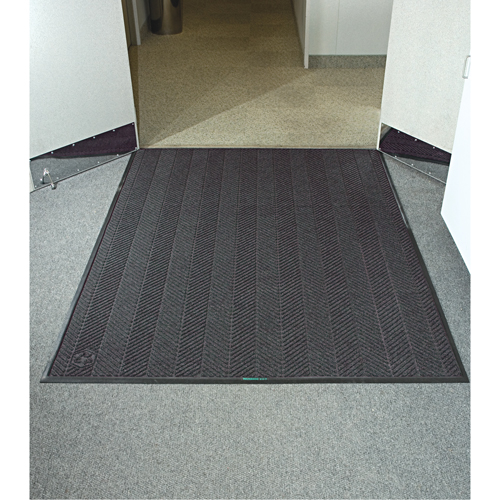 Tapis Waterhog Eco Elite, Essuie-pieds/grattoir, 3' x 8' x 3/8", Cendre grise Action Paper