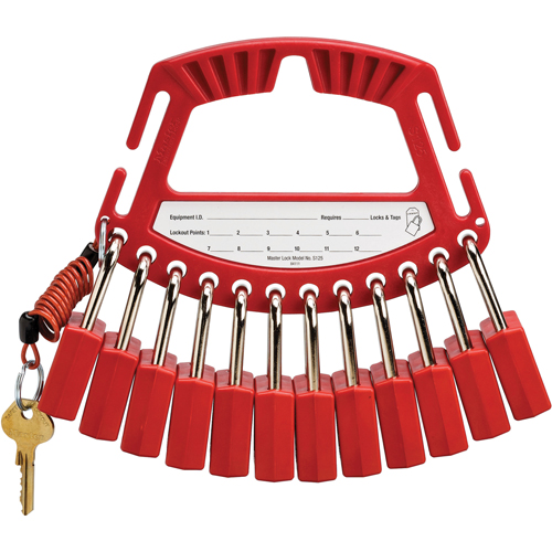 Safety Padlock Caddies Action Paper