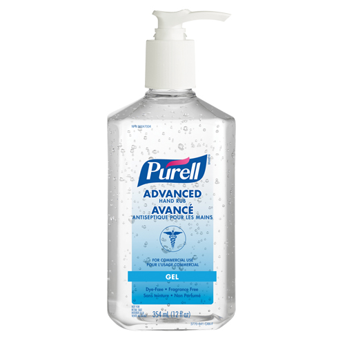 D&eacute;sinfectant pour les mains avanc&eacute;, 354 ml, Bouteille &agrave; pompe, 70 % alcool Action Paper