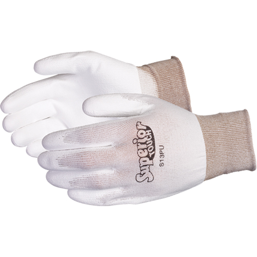 Gants en nylon &agrave; paume enduite de polyur&eacute;thane Superior Touch de qualit&eacute; sup&eacute;rieure, 7/Petit, R&ecirc;vetement Polyur&eacute;thane, Calibre 13, Enveloppe en Nylon Action Paper
