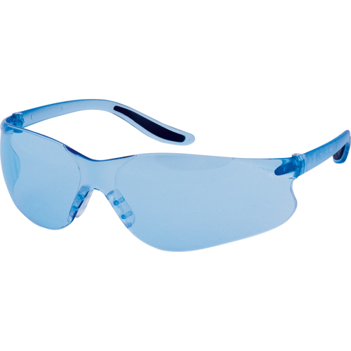 Z500 Series Safety Glasses, Blue Lens, Anti-Scratch, ANSI Z87+/Meets/Exceeds CSA Z94.3 Action Paper