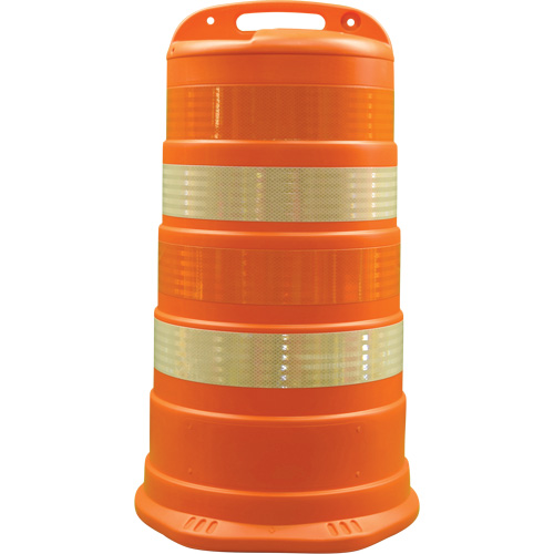 Trailboss Channelizer Drums, 41.27" High, Orange Action Paper