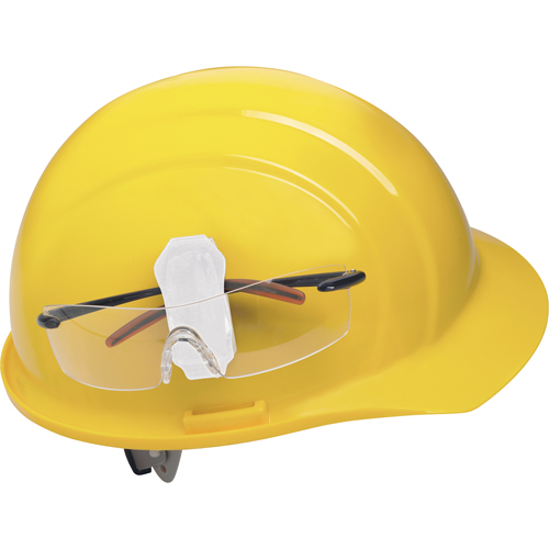 Safety Glasses Clip for ERB Hardhat Action Paper