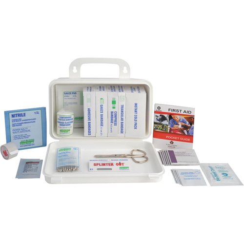 Trousse sp&eacute;cialis&eacute;e pour l'Ontario - Trousse de premiers soins pour camion, Dispositif m&eacute;dical Classe 1, Boîte en m&eacute;tal Action Paper