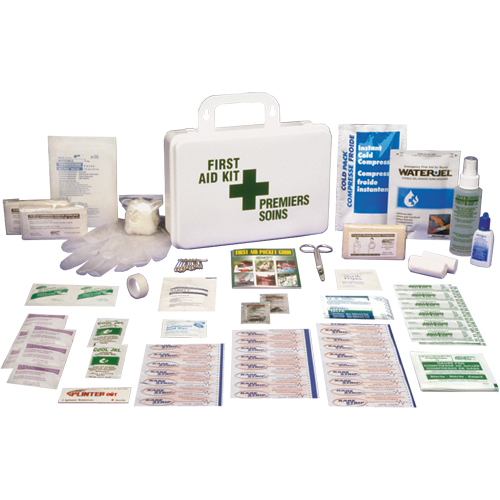 Trousses de premiers soins pour soudeurs, Dispositif m&eacute;dical Classe 1, Boîte en plastique Action Paper