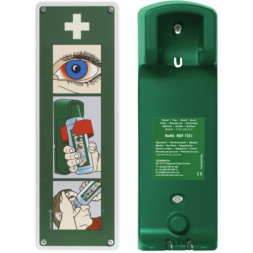 Cederroth Eyewash Wall Bracket Action Paper