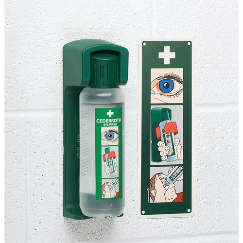Cederroth Eyewash Wall Bracket Action Paper