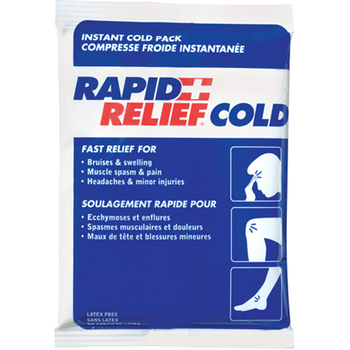 Instant Compress Packs, Cold, Single Use, 4" x 6"/6" x 4" Action Paper