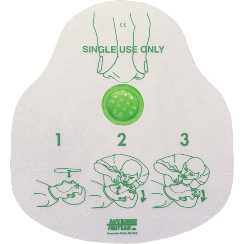 CPR Faceshield, Single Use Faceshield, Class 2 Action Paper