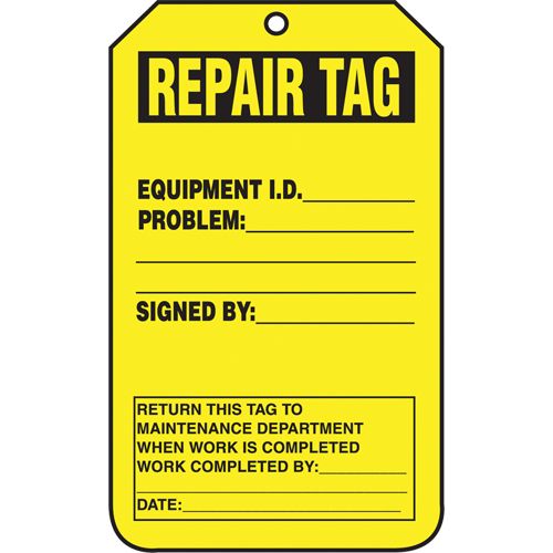 Inspection Tags, Cardstock, 3-1/8" W x 5-7/8" H, English Action Paper