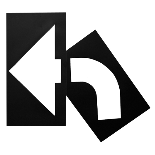 Pochoirs pour parc de stationnement, Anglais, 8" x 27" Action Paper