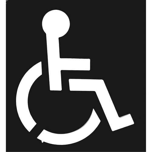 Pochoirs pour parc de stationnement, Anglais, 37" x 43" Action Paper