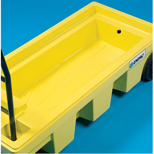 Poly-Spillcart Cart, 66.5" L x 29" W x 43.9" H, 57 US gal. Spill Cap. Action Paper
