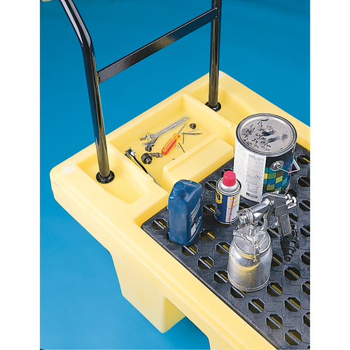 Poly-Spillcart Cart, 66.5" L x 29" W x 43.9" H, 57 US gal. Spill Cap. Action Paper