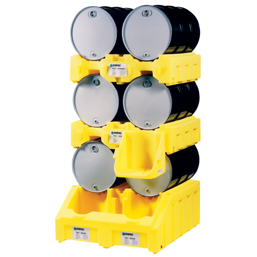 The Poly-Rack System - Poly-Racker, 49" L x 53" W x 23" H, 102 US gal. Capacity Action Paper