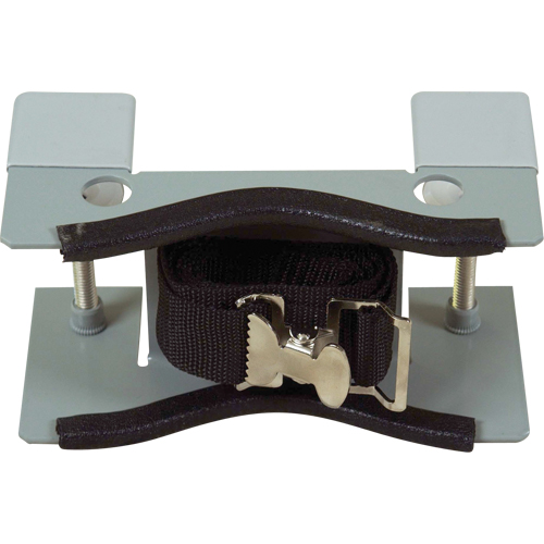 Bench Mount Single Gas Cylinder Support Bracket Action Paper