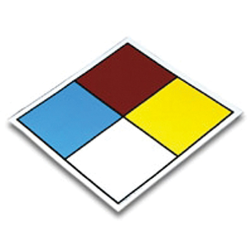 Blank NFPA Safety Placard, Vinyl Action Paper