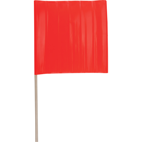 Traffic Safety Flags, Vinyl, With Handle Action Paper
