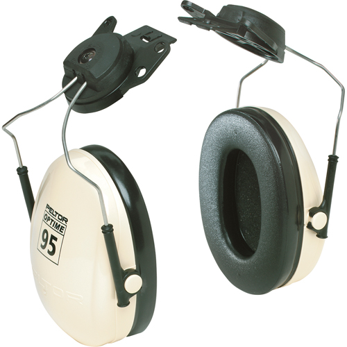 Serres-t&ecirc;tes de s&eacute;rie Peltor Optime 95, Fixation pour casque, 21 NRR dB Action Paper
