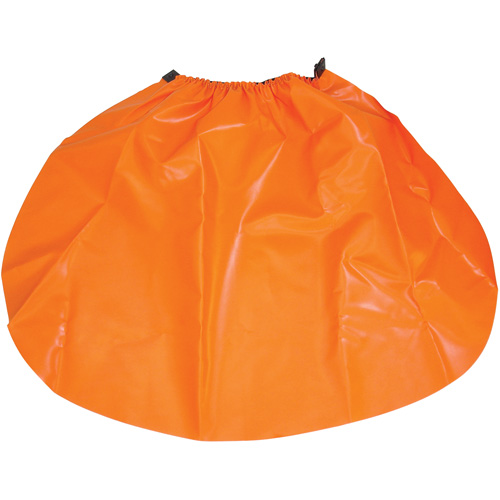 &eacute;cran anti-pluie pour casque de s&eacute;curit&eacute;, Taille unique, Orange, Nylon/PVC Action Paper