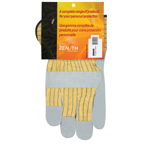 Superior Quality Fitters Gloves, X-Large, Split Cowhide Palm, Cotton Inner Lining Action Paper