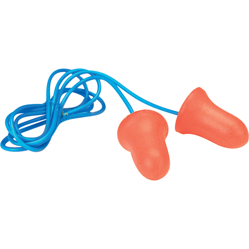 Bouchons d'oreilles en mousse Maximum de Howard Leight, Vrac - Boîte, Avec cordon Action Paper
