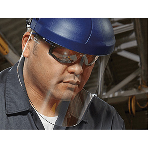 Ratchet Headgear with Faceshield, Polycarbonate, Ratchet Suspension Action Paper