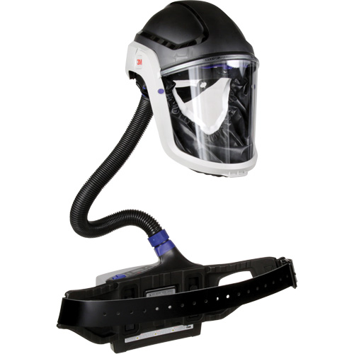 Trousse industrielle lourde pour APR motoris&eacute; TR-600 de Versaflo, Capuchon & visi&egrave;re, Pile Lithium-ion Action Paper