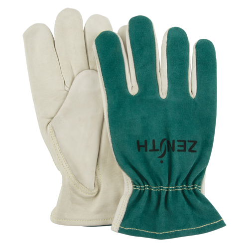 Gants de conducteur, Moyen, Paume en Cuir fleur de vache Action Paper