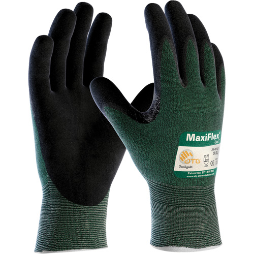 ATG MaxiFlex&reg; Cut Seamless Knit Gloves, X-Small, 15 Gauge, Foam Nitrile Coated, ANSI/ISEA 105 Level 2/EN 388 Level 3 Action Paper