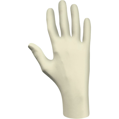 Disposable Gloves, Large, Latex, 3-mil, Powder-Free, Natural, Class 2 Action Paper