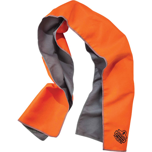 Serviette de refroidissement en microfibre Chill-Its 6602MF, Orange haute visibilit&eacute; Action Paper