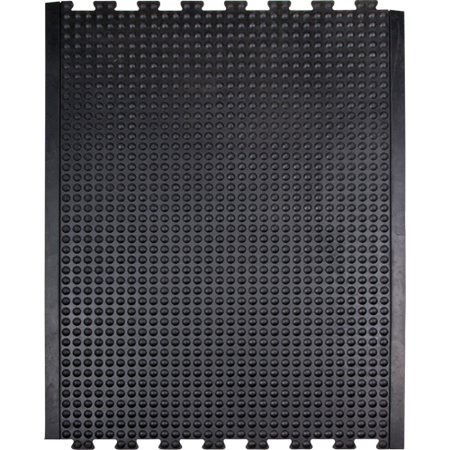 Anti-Fatigue Dome Matting, Bubbled, 3' x 4' x 1/2", Black, Rubber Action Paper
