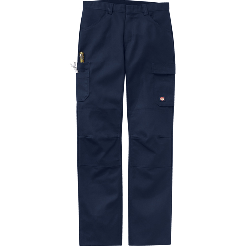 Performance Shop Pants, Canvas/Cotton/Polyester, Navy Blue, Size 30, 37 Inseam Action Paper