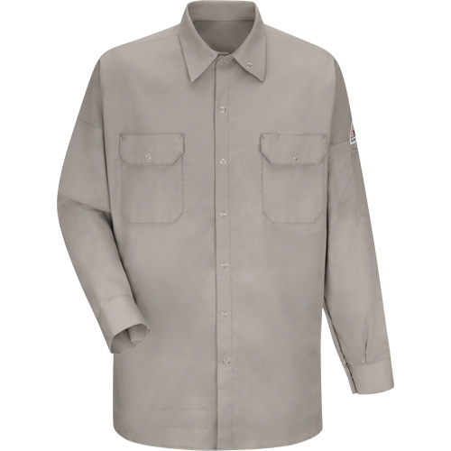 Chemise ignifuge pour soudeurs, Moyen, Gris Action Paper