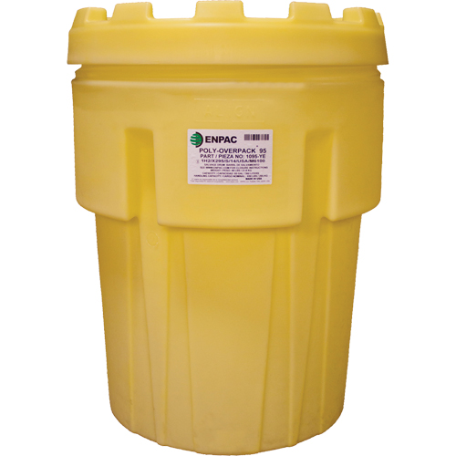 Poly-Overpack&reg; Salvage Drum, 95 US gal., Stationary Action Paper