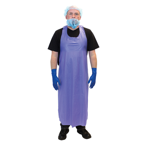 Vinyl Aprons, Vinyl, Blue, 35" W x 45" L Action Paper