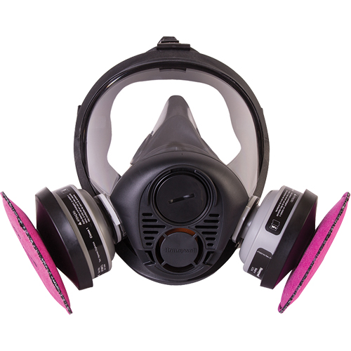 North&reg; RU6500 Series Full Facepiece Respirator, Silicone, Medium Action Paper