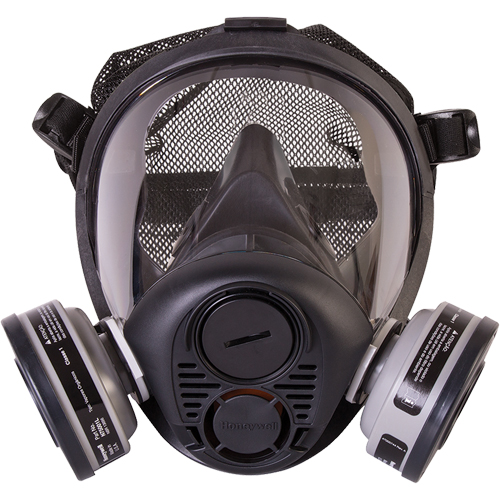 North&reg; RU6500 Series Full Facepiece Respirator, Silicone, Large Action Paper