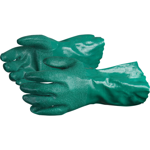 Gants Chemstop avec prise en poudre de c&eacute;ramique, Taille Moyen/8, 12" lo, Nitrile, Doublure en Jersey de coton, 40-mil Action Paper