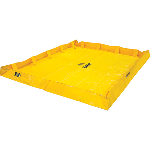 Berme de confinement Lite QuickBerm , Capacit&eacute; 398 gal. US, 8' la x 10' lo x 8" h, Support &agrave; encliqueter Action Paper