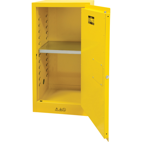 Armoire pour produits inflammables, 16 gal., 1 Porte(s), 23" La x 44" h x 18" p Action Paper