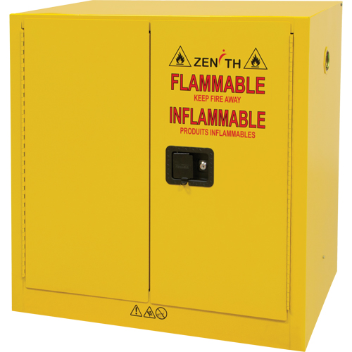 Armoire pour produits inflammables, 22 gal., 2 Porte(s), 35" La x 35" h x 22" p Action Paper