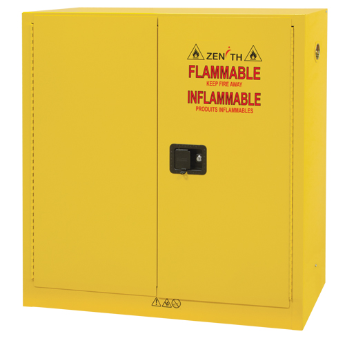 Armoire pour produits inflammables, 24 gal., 2 Porte(s), 43" La x 44" h x 12" p Action Paper